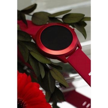 Forever Colorum CW-300 Smartwatch/ Notificações/ Frequência Cardíaca/ Magenta