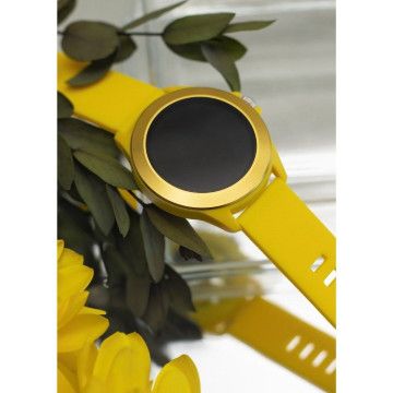 Forever Colorum CW-300 Smartwatch/ Notificações/ Frequência cardíaca/ Amarelo