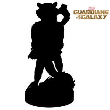 Suporte Cable Guy Rocket Raccoon Guardiões da Galáxia Marvel 20cm