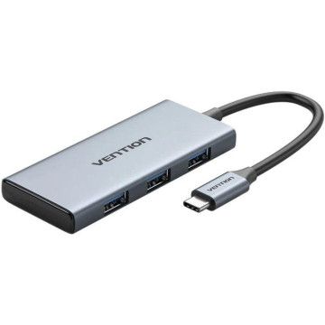 Docking USB Type-C Vention TOOHB/ 1xHDMI/ 3xUSB/ 1xSD e MicroSD Card Reader/ Cinza