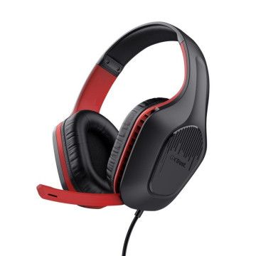 Fones de ouvido para jogos com microfone Trust Gaming GXT 415 Zirox Nintendo Switch/ Jack 3.5/ Vermelho