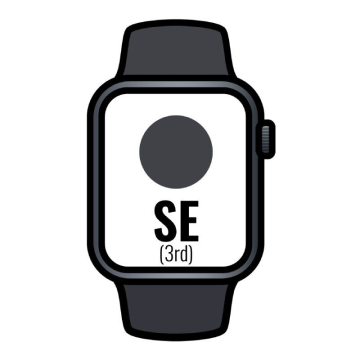 Apple Watch SE 3rd/ GPS/ 40mm/ Caixa de alumínio Midnight/ Pulseira esportiva Midnight S/M Apple - 1
