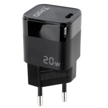 Carregador de parede TooQ TQWC-PD20/ 1xUSB tipo C/ 20W