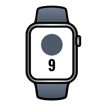 Apple Watch Series 9/ GPS/ Celular/ 41 mm/ Caixa em aço prateado/ Pulseira esportiva azul Tempest M/L Apple - 1
