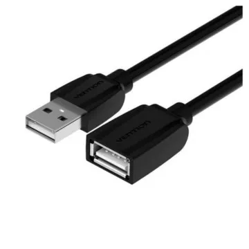 Cabo Extensão USB 2.0 Vention VAS-A44-B300/ USB Macho - USB Fêmea/ 3m/ Preto VENTION - 1