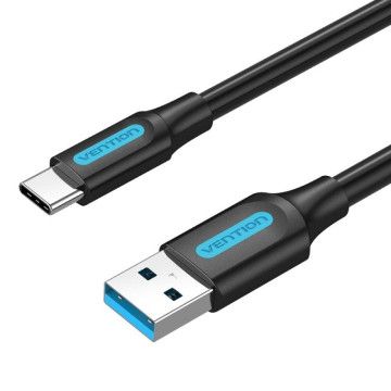 Cabo USB 3.0 Tipo-C Vention COZBG/ USB Macho - USB Tipo-C Macho/ 1,5m/ Preto