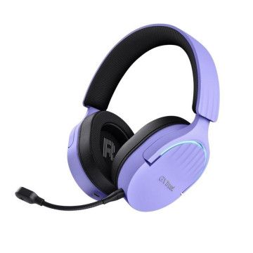 Fones de ouvido sem fio para jogos com microfone Trust Gaming GXT 491 Fayzo/ Bluetooth/ Jack 3.5/ Roxo