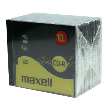 MAXELL - PACK 10 CD-R 80 52X 700MB - 624826.40.CN MAXELL - 1